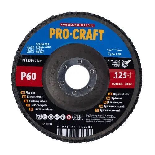 Диск лепестковый Procraft FZ125P60T29 UNIVERSAL FZ125P60T29 фото