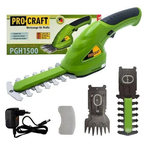 Подрезчик травы и кусторез аккумуляторный Procraft PGH1500 PGH1500 фото