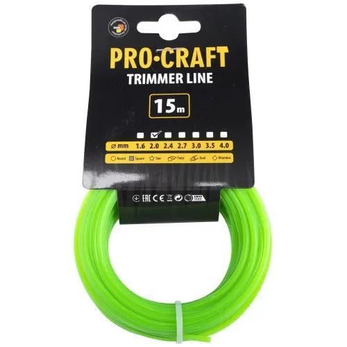 Волосінь квадрат Procraft 2мм 15м volosin-kvadrat-procraft-2mm-15m фото