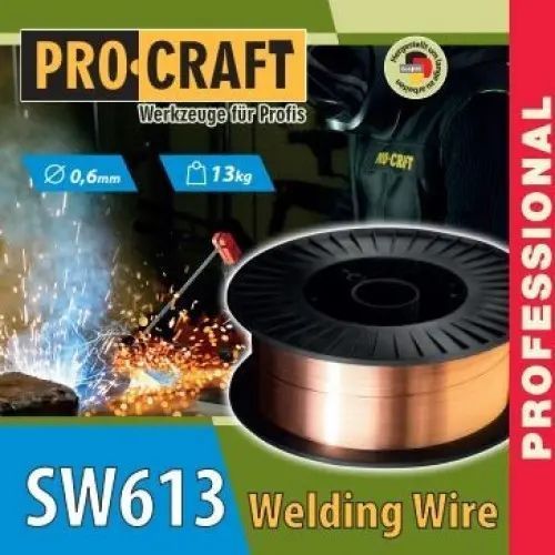 Зварювальний дріт Procraft SW613 0.6 мм 13 кг SW613 фото