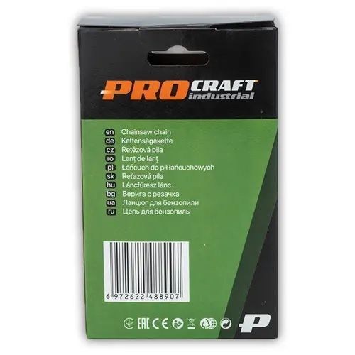 Ланцюг до бензопили Procraft, 45 зв. крок 3/8 "Lp, ширина 0,050", коло tsep-k-benzopile-procraft-45-zv-shag-3-8-lp-shirina-0-050-krug фото