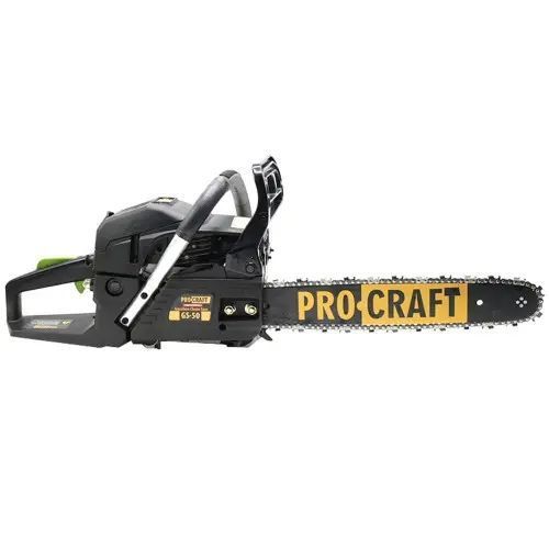 Бензопила ProCraft GS-50 &mdash; 5.57 л.с., 52 см&sup3;, шина 40 см, хромированный цилиндр gs50 фото