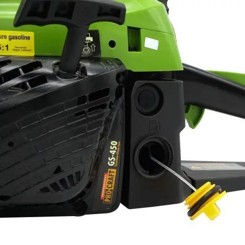 Бензопила ProCraft GS450 &mdash; 52 см&sup3;, шина 45 см, 2-тактный двигатель, антивибрация gs450 фото