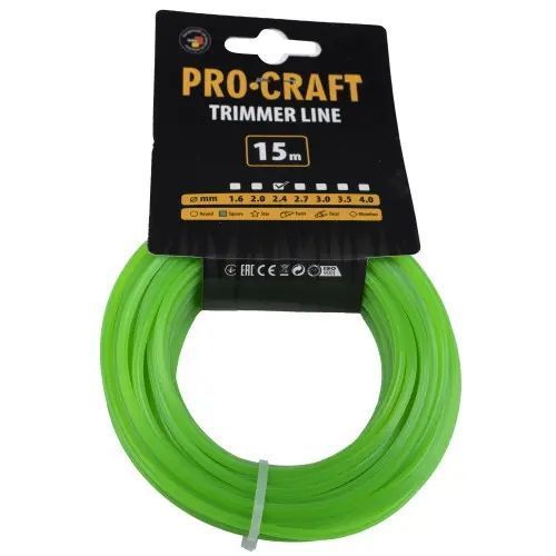 Леска квадрат Procraft 2.4мм 15м volosin-kvadrat-procraft-2-4mm-15m фото