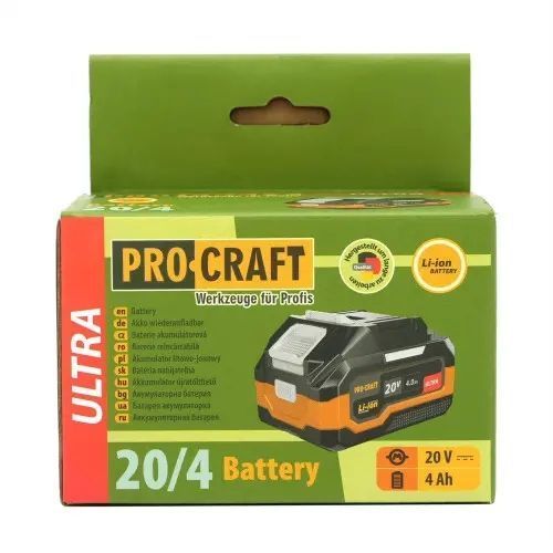 Акумуляторна батарея Procraft Battery20/4 Ultra (20В, 4Аг) Battery20/4 фото