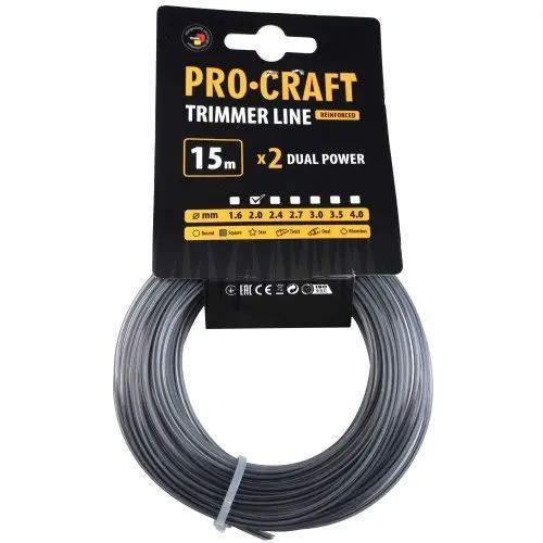 Леска с жилой квадрат Procraft 2мм 15м volosin-z-zhyloyu-kvadrat-procraft-2mm-15m фото