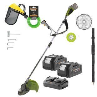 Аккумуляторный триммер Procraft PTA41, 40 В, Brushless, 2 АКБ 4 А&middot;ч Type-C + двухслотовое ЗУ PTA-41_2akb_4ah(Liska) фото