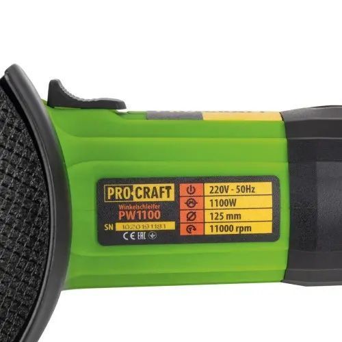 Кутошліфувальна машина (Болгарка) Procraft PW1100 125 мм PW1100 фото