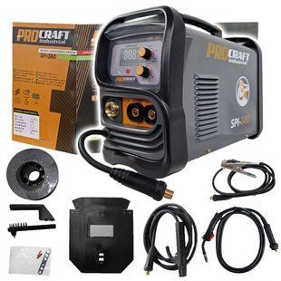 Инверторный сварочный полуавтомат Procraft industrial SPI-380 MIG/MAG, MMA (20-180A) 2026 SPI-380_26r фото