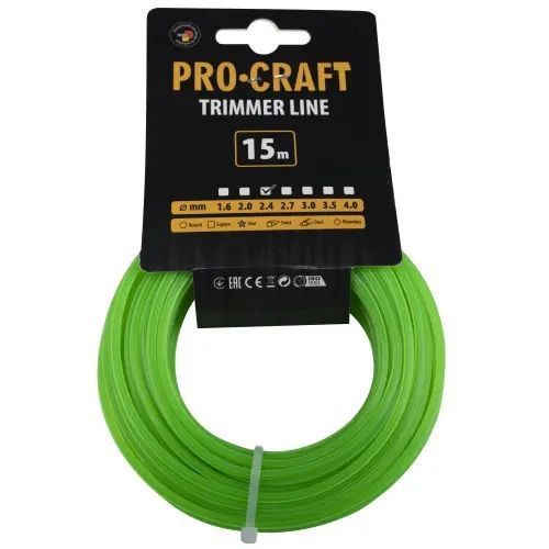 Волосінь зірка Procraft 2.4мм 15м volosin-zirka-procraft-2-4mm-15m фото