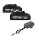 Набір Procraft: 2 акумулятори ECO 20 В 2 А&middot;год + зарядний пристрій Charger20/1 Eco ECO_20/2_2_ЗУ фото 1