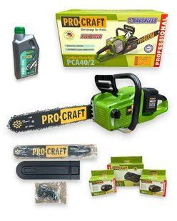 Профессиональная аккумуляторная цепная пилка Procraft PCA40/2 &ndash; с 2 АКБ 4 А&middot;г и зарядкой PCA40/2_4Ah фото