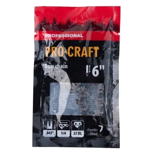 Цепь для цепной пилы Procraft L.1/4.37 Universal 1/4" шаг 37 зв. lancyug-dlya-lancyugovoyi-pylky-procraft-l-1-4-37-universal-1-4-shag-37-zv фото