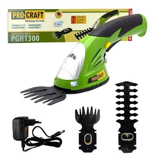 Подрезчик травы и кусторез аккумуляторный Procraft PGH1300 PGH1300 фото