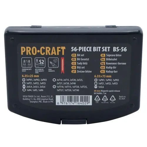 Набор бит Procraft BS56 BS56 фото