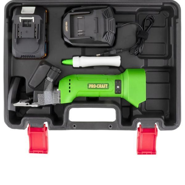 Аккумуляторная машинка для стрижки овец Procraft SC20, 20 В, 1 АКБ 4 А&middot;ч + зарядное устройство SC20_1akb фото