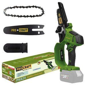Акумуляторна ручна пилка Procraft PKA24, 20 В, шина 100 мм, без акумулятора та зарядного пристрою PKA24_bb фото