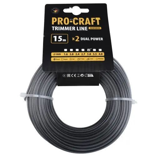 Волосінь з жилою круг Procraft 3мм 15м volosin-z-zhyloyu-krug-procraft-3mm-15m фото