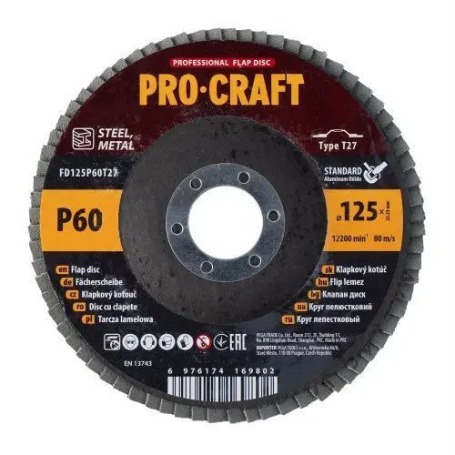 Диск пелюстковий Procraft FD125P60T27 UNIVERSAL FD125P60T27 фото