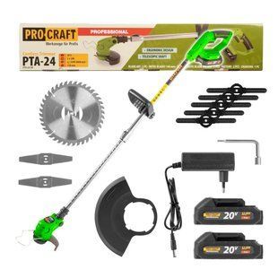 Аккумуляторная коса Procraft Procraft PTA24 2 АКБ и ЗУ Гарантия 3 года Электрокоса на аккумуляторе PTA24 фото