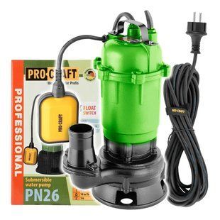 Дренажно-фекальный насос Procraft PN26, 550 Вт, 10000 л/ч PN26 фото