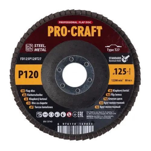 Диск лепестковый Procraft FD125P120T27 UNIVERSAL FD125P120T27 фото