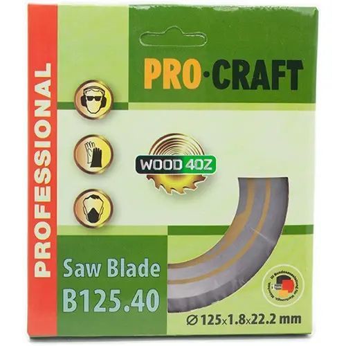 Пильный диск Procraft B125.40 40T (по дереву) B125.40 фото