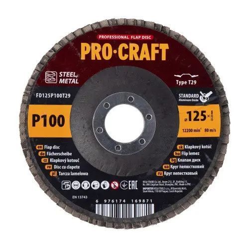 Диск лепестковый Procraft FD125P100T29 UNIVERSAL FD125P100T29 фото