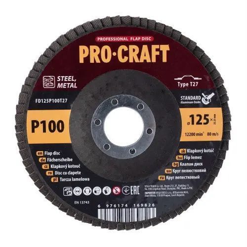 Диск пелюстковий Procraft FD125P100T27 UNIVERSAL FD125P100T27 фото