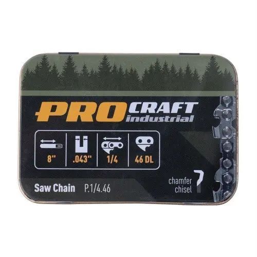 Цепь для цепной пилы Procraft industrial P.1/4.46 Universal 1/4" шаг 46 зв. lancyug-dlya-lancyugovoyi-pylky-procraft-industrial-p-1-4-46-universal-1-4-shag-46-zv фото