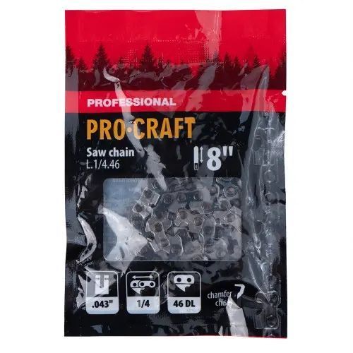 Цепь для цепной пилы Procraft L.1/4.46 Universal 1/4" шаг 46 зв. lancyug-dlya-lancyugovoyi-pylky-procraft-l-1-4-46-universal-1-4-shag-46-zv фото