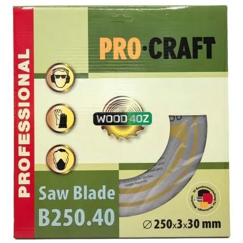Пильный диск Procraft B250.40 40T (по дереву) B250.40 фото